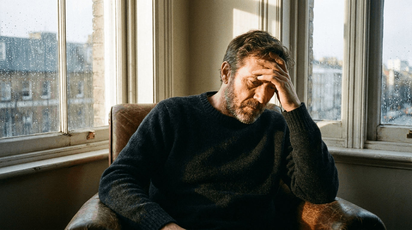 Man zit alleen met verdriet, sterk en kwetsbaar tegelijk
